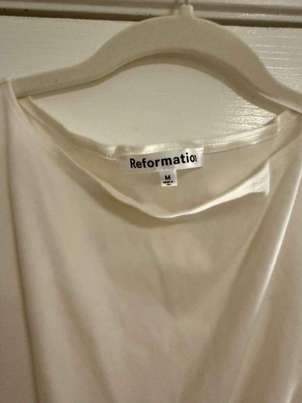 Reformation Mayve Knit Dress Ivory - Size M - Picture 4 of 5